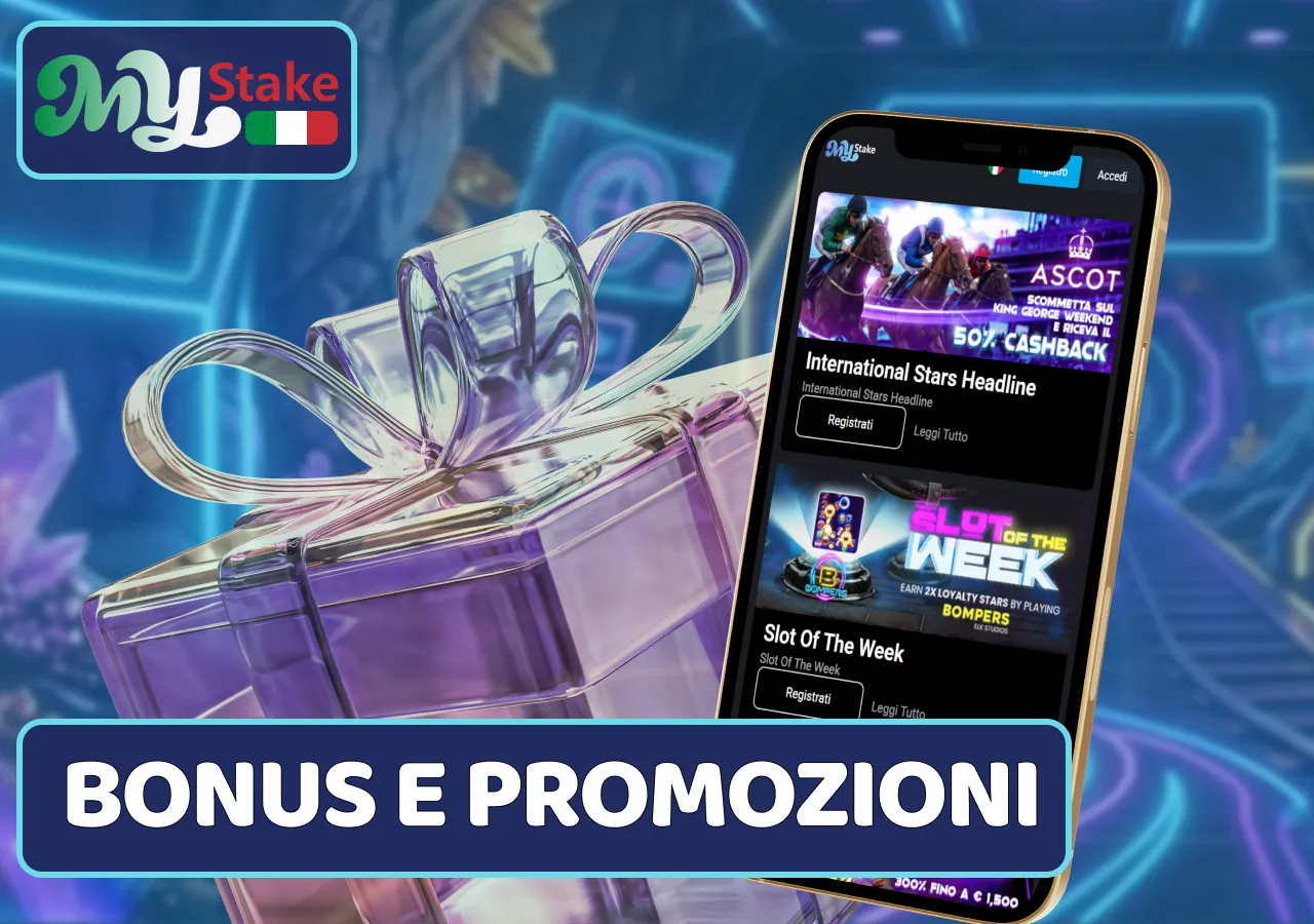 I giocatori in Italia possono usufruire di bonus di benvenuto e promozioni periodiche.