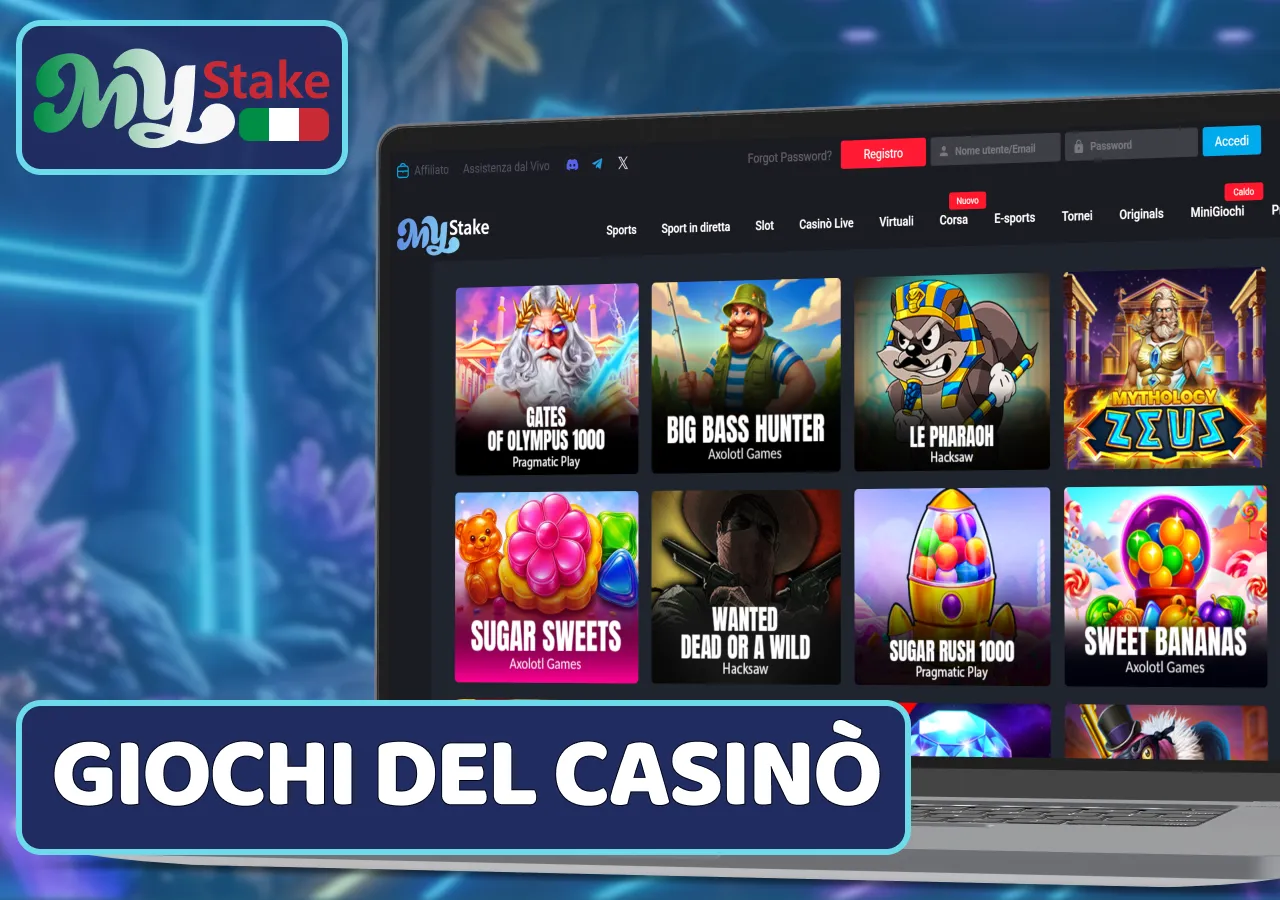 MyStake giochi da casinò